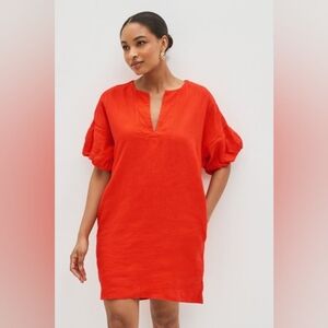 Banana Republic 100% Linen Colette Shift Mini Dress size Medium